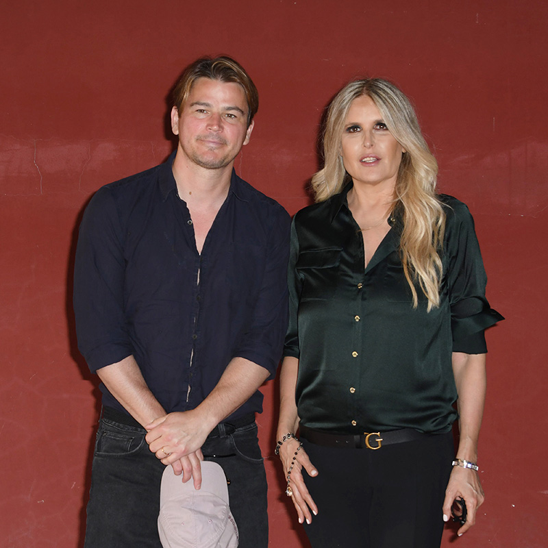 Josh Hartnett con Tiziana Rocca, General Director Filming Italy Sardegna Festival