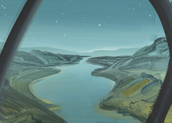 Un particolare del quadro di Pastorello “Piper at the gates of dawn”. ? Nelly Dietzel. Credits MANCASPAZIO