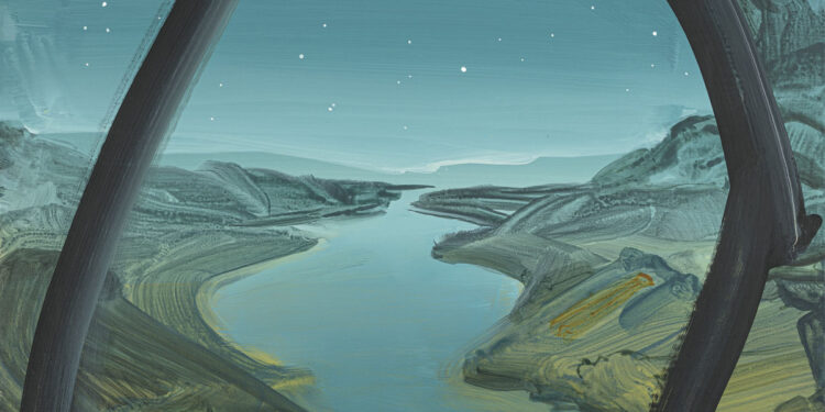 Un particolare del quadro di Pastorello “Piper at the gates of dawn”. ? Nelly Dietzel. Credits MANCASPAZIO