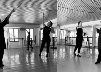 Prove de “Il tempo sospeso”, Estemporada, Versiliadanza e Teatro e/o Musica