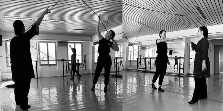 Prove de “Il tempo sospeso”, Estemporada, Versiliadanza e Teatro e/o Musica