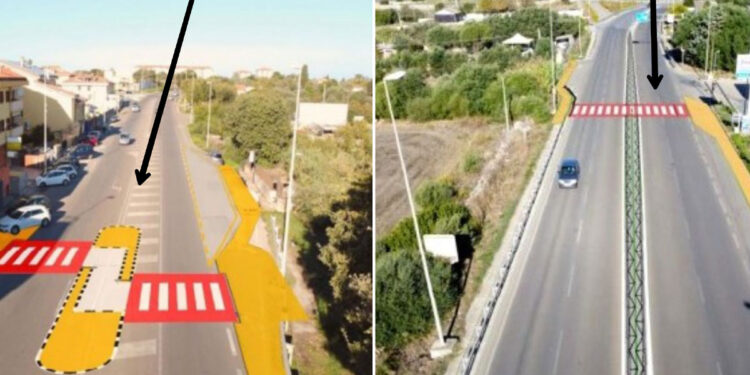 Attraversamenti pedonali Li Punti e Ottava