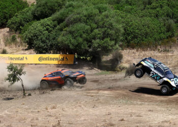 Island X Prix Teulada: Mikaela Ahlin-Kottulinsky (SWE) / Johan Kristoffersson (SWE), Rosberg X Racing Catie Munnings (GBR) / Timmy Hansen (SWE), Genesys Andretti United Extreme E. ? Colin McMaster