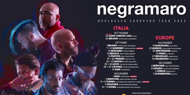 Negramaro "Unplugged European Tour 2022"