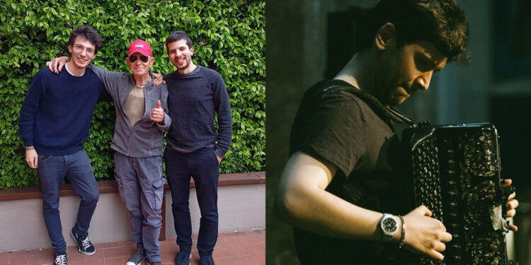 Il trio Candeloro - Cazzola - Bavetta e João Barradas (? Vera Marmelo)