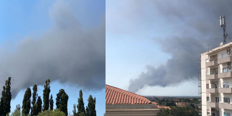 Incendio Gesam di Sassari