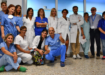 Lo staff di Oncologia Medica dell'Aou di Sassari