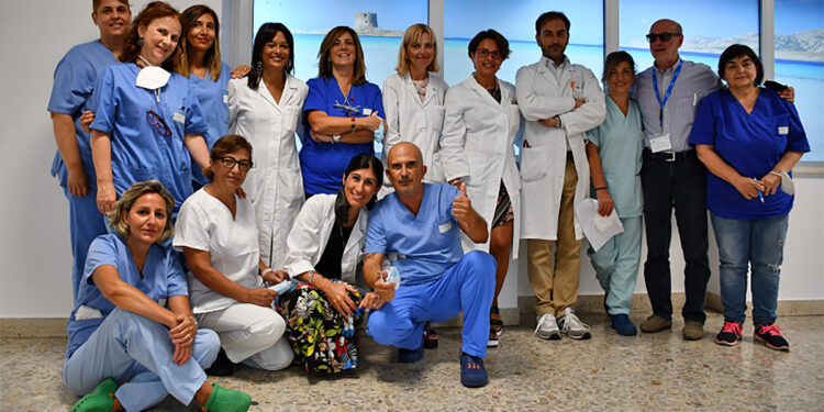 Lo staff di Oncologia Medica dell'Aou di Sassari