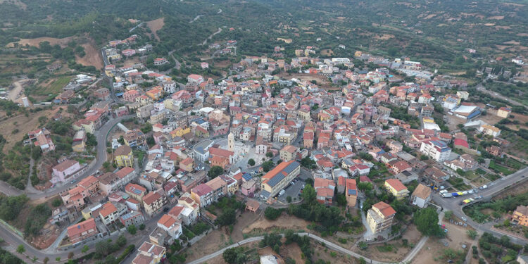 Veduta aerea di Loceri