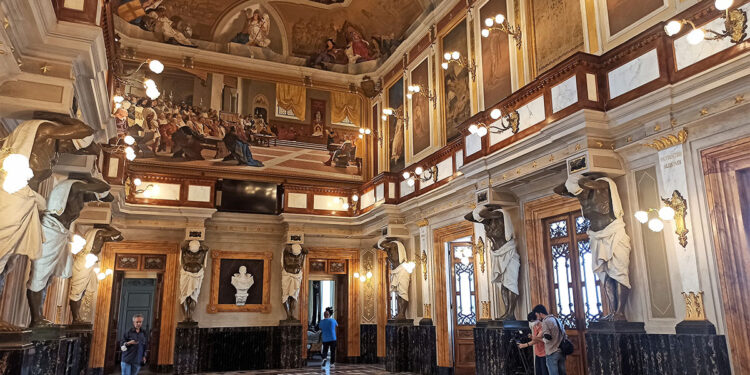 Restauro Sala Sciuti - Palazzo della Provincia di Sassari