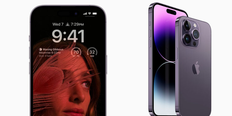 Apple iPhone 14 Pro e iPhone 14 Pro Max con il display always-on