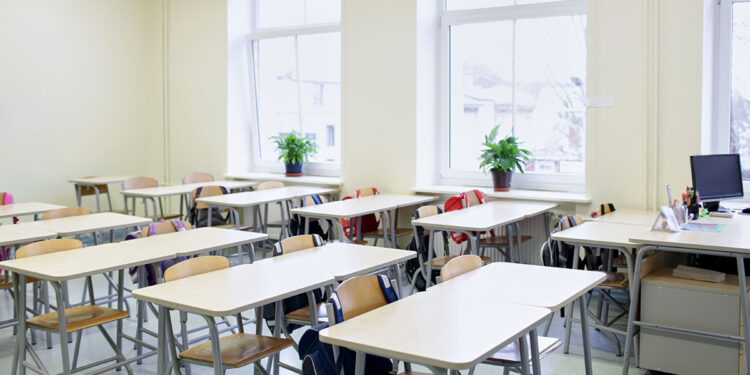 Un'aula scolastica. ? Depositphotos