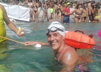 Sa.Spo., Francesca Secci durante una gara di acque libere copia