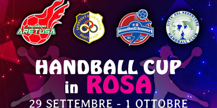 La locandina della Handball Cup In Rosa