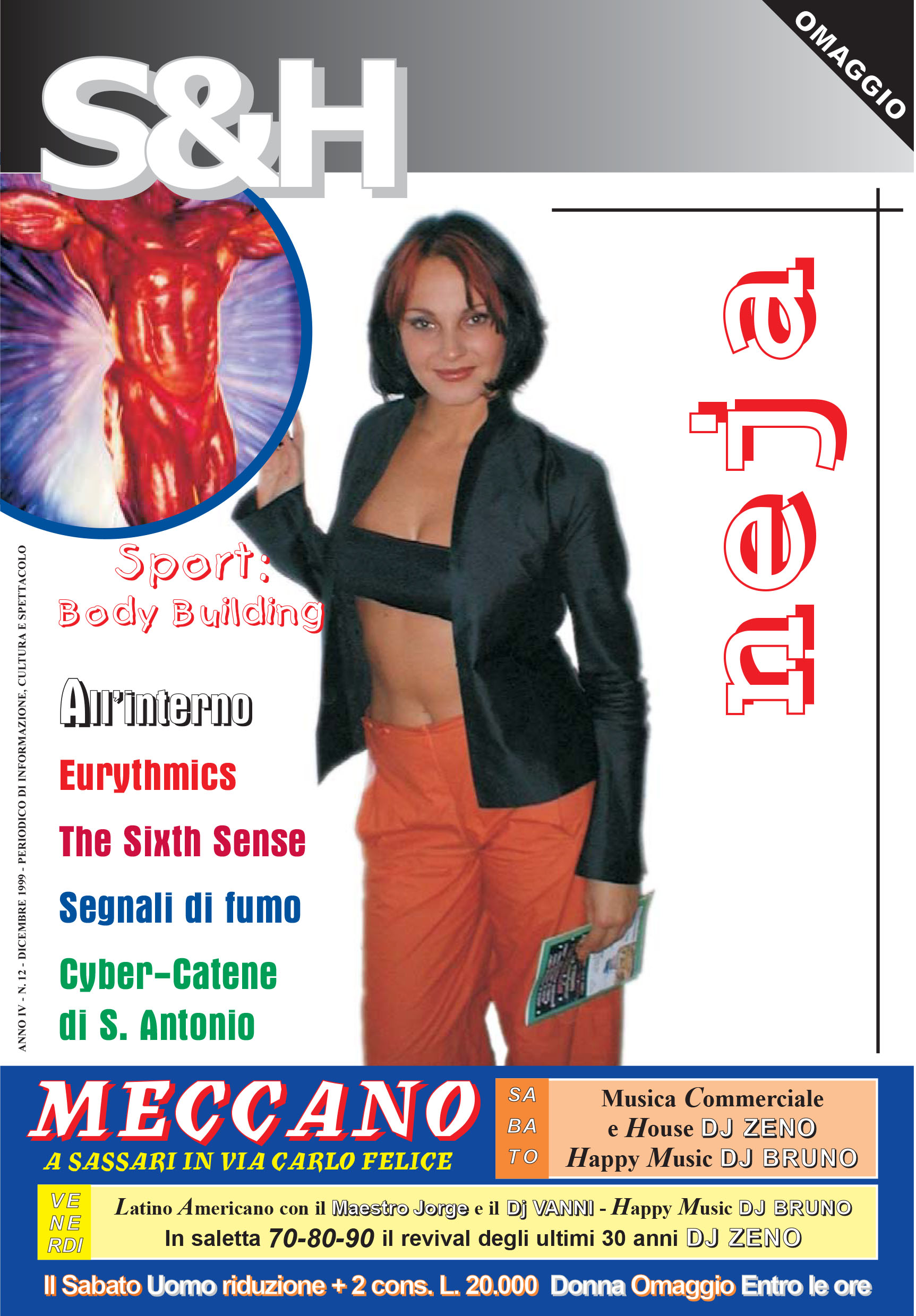 Neja protagonista della copertina di S&H, nel dicembre del 1999