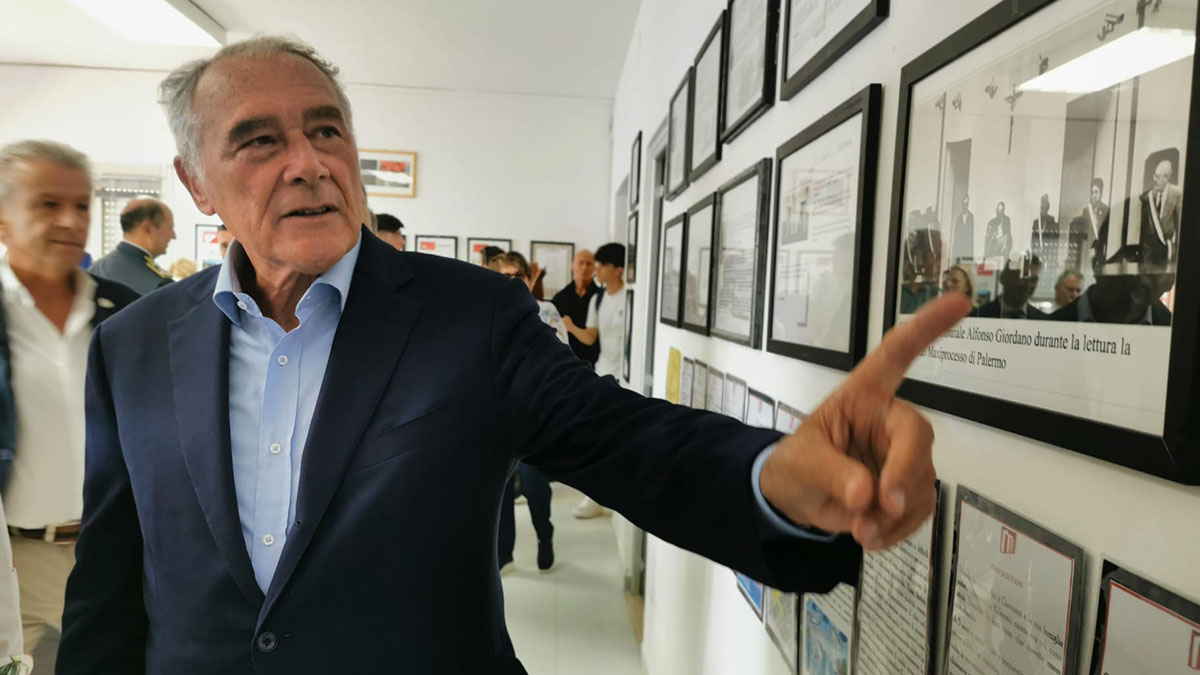 Pietro Grasso all'Asinara