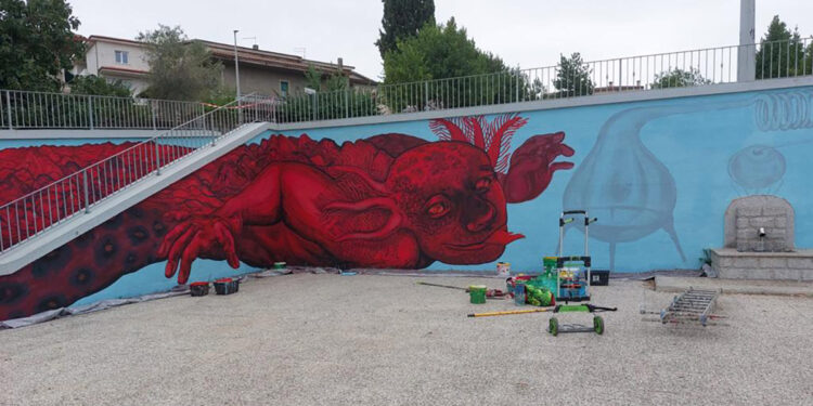 Tempio Pausania, Bookolica - Murale Ericailcane e Bastardilla