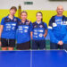 Tennistavolo Sassari - La B femminile col coach Poma