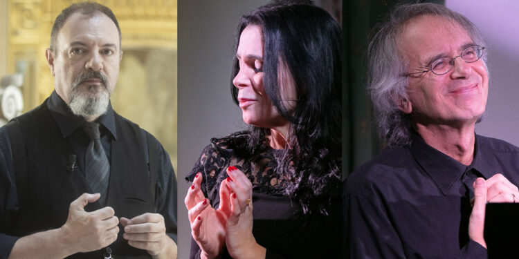 Carlo Lucarelli, Elena Pau e Alessandro Nidi