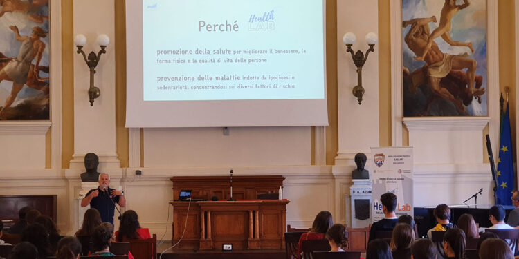 Presentazione del progetto Health Lab - attività motoria è prevenzione nell'aula magna del Liceo Azuni di Sassari