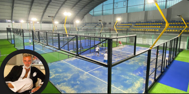 Gianluca Vacchi special guest dell'inaugurazione dello Sporting Padel Tempio