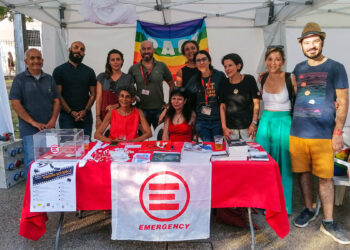 I volontari del Gruppo Emergency di Sassari. ? Facebook