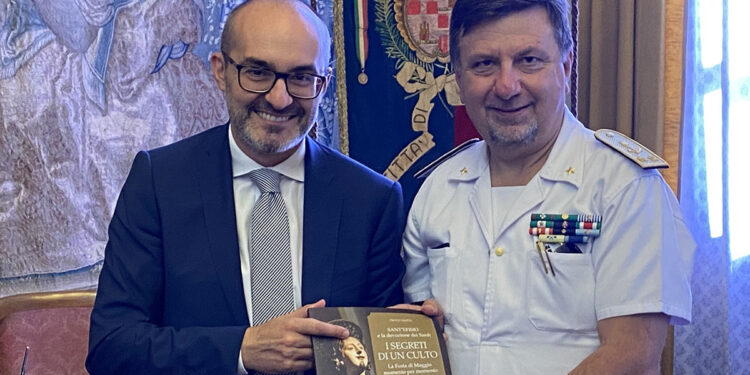 Paolo Truzzu e l'Ammiraglio Ispettore Nunzio Martello