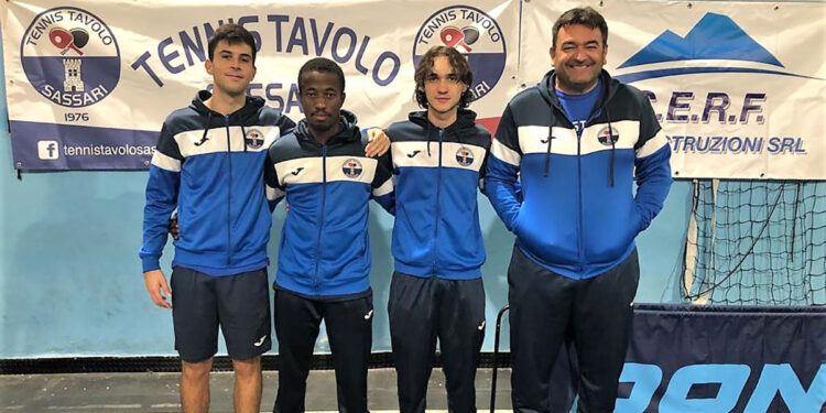 La A2 maschile del Tennistavolo Sassari