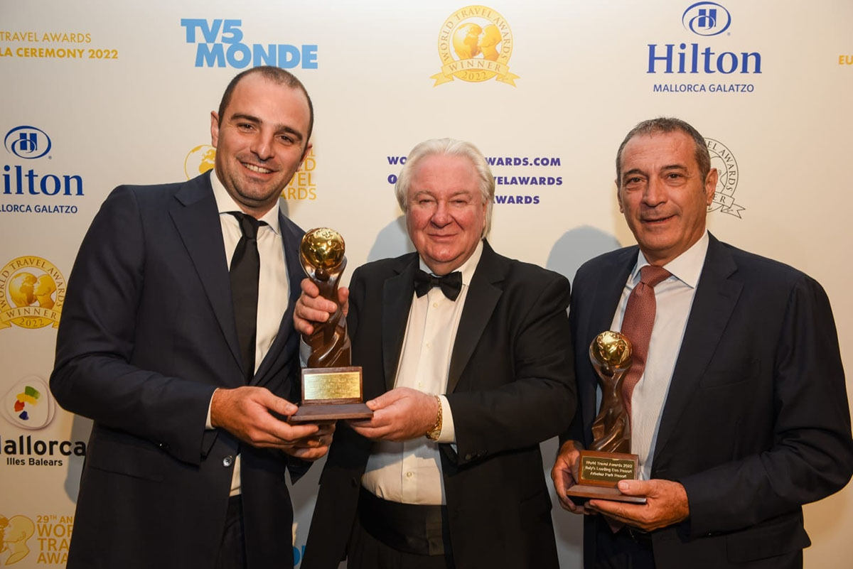 Da sinistra, Attilio Mazzella, Graham Cooke ideatore dei WTA e Joan Pla