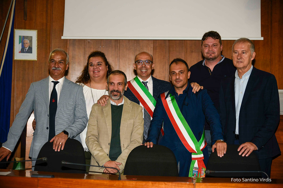 I firmatari del protocollo d'intesa sulla rete delle giostre all'anello