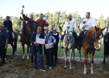 Le premiazioni della prima edizione della Giostra internazionale all’anello ad Oristano