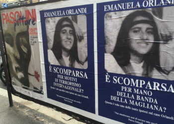 Manifesti Emanuela Orlandi a Roma
