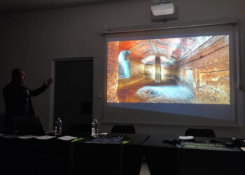 L'archeologo Giorgio Murru