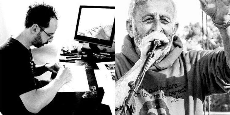 Gianluca Costantini e Adelmo Cervi