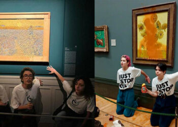 Gli attivisti di Ultima Generazione e di Just Stop Oil. ? Facebook