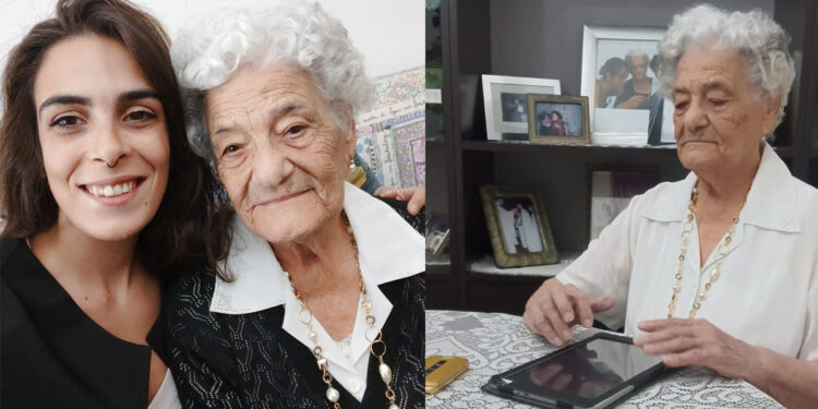 Ida Cosa con la nipote Silvia Vacca