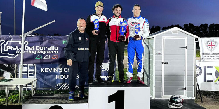 Il podio della XII Coppa sardegna di Kart