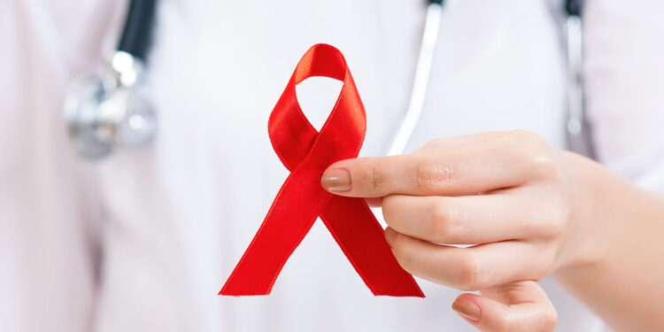 Fiocco rosso lotta contro l'Aids. ? Depositphotos