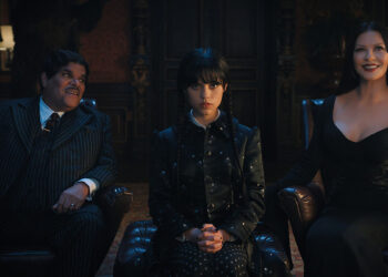 Morticia, Gomez e Mercoledì Addams. ? Netflix