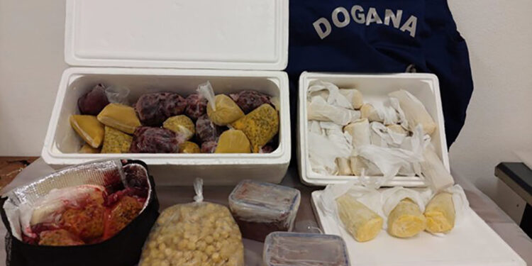 Sequestro vegetali e latticini all'Aeroporto di Alghero