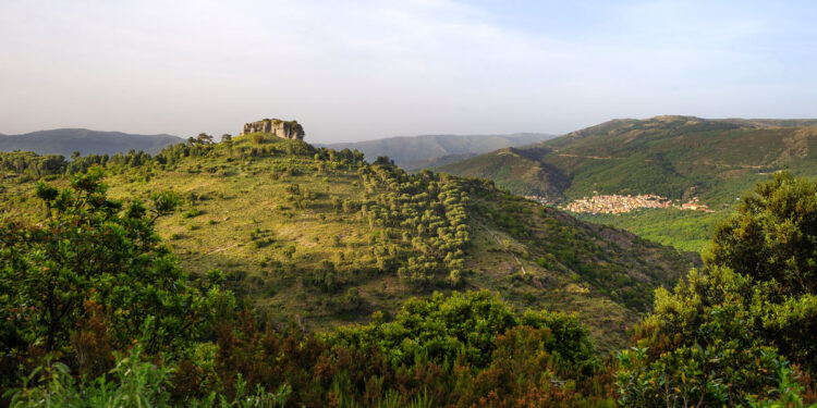 Panorama de Su Texile e Aritzo. 📷 Adobe Stock | Alessio Orrù