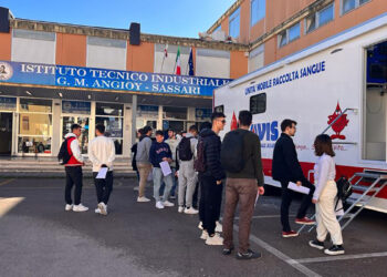 Donazione sangue Istituto tecnico industriale G.M. Angioy di Sassari