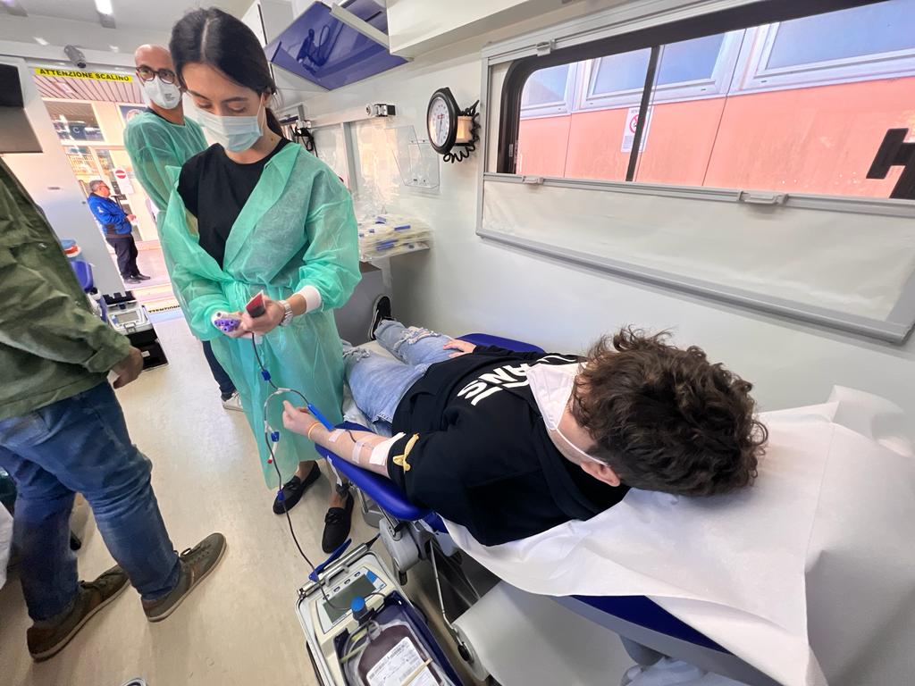 Donazione sangue Istituto tecnico industriale G.M. Angioy di Sassari