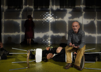 Enzo Vetrano in “i Macbeth”. ? L. Del Pia