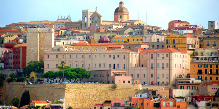 Panorama del centro storico di Cagliari