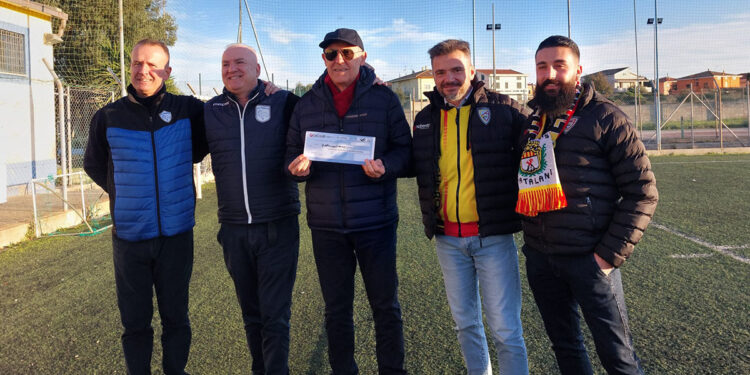 FC Alghero vs US Tempio 1946, consegna donazione alla Caritas