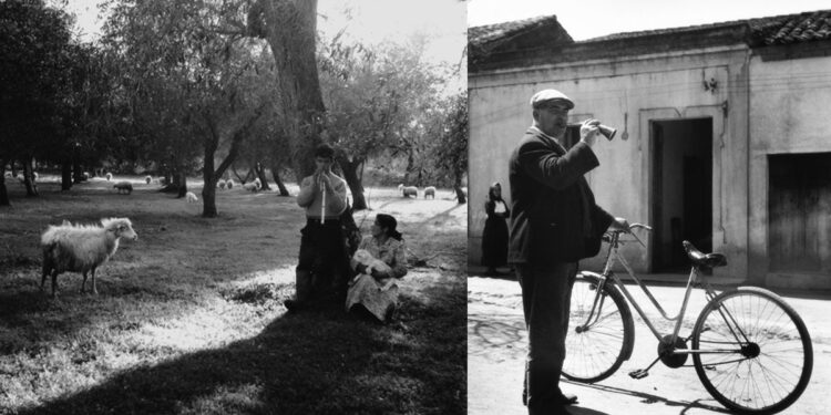 Il suonatore Giovanni Lai con la moglie Maria e il banditore di Cabras. ?Andreas Fridolin Weis Bentzon (1958)