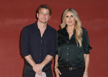 Josh Hartnett con Tiziana Rocca, General Director Filming Italy Sardegna Festival