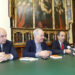 Massimo Deiana, Massimo Cugusi e Silvio Pinna con l'Assessora Picciau