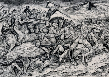 Mario Delitala, “Cavalleria Galla” (1942). ? Donato Tore